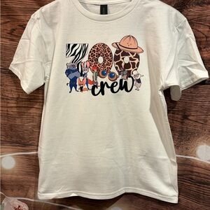Kids zoo Crew Graphic Tee - White